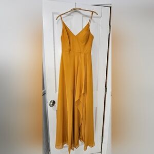 Butterscotch V-Neck bridesmaid dress size 8